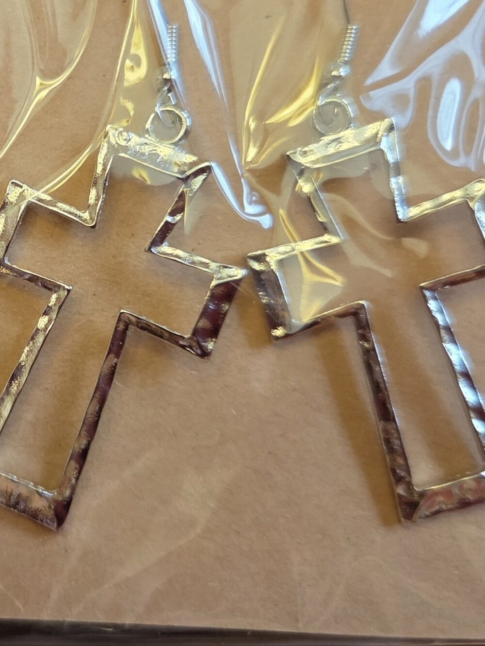 Silver Cross Earrings